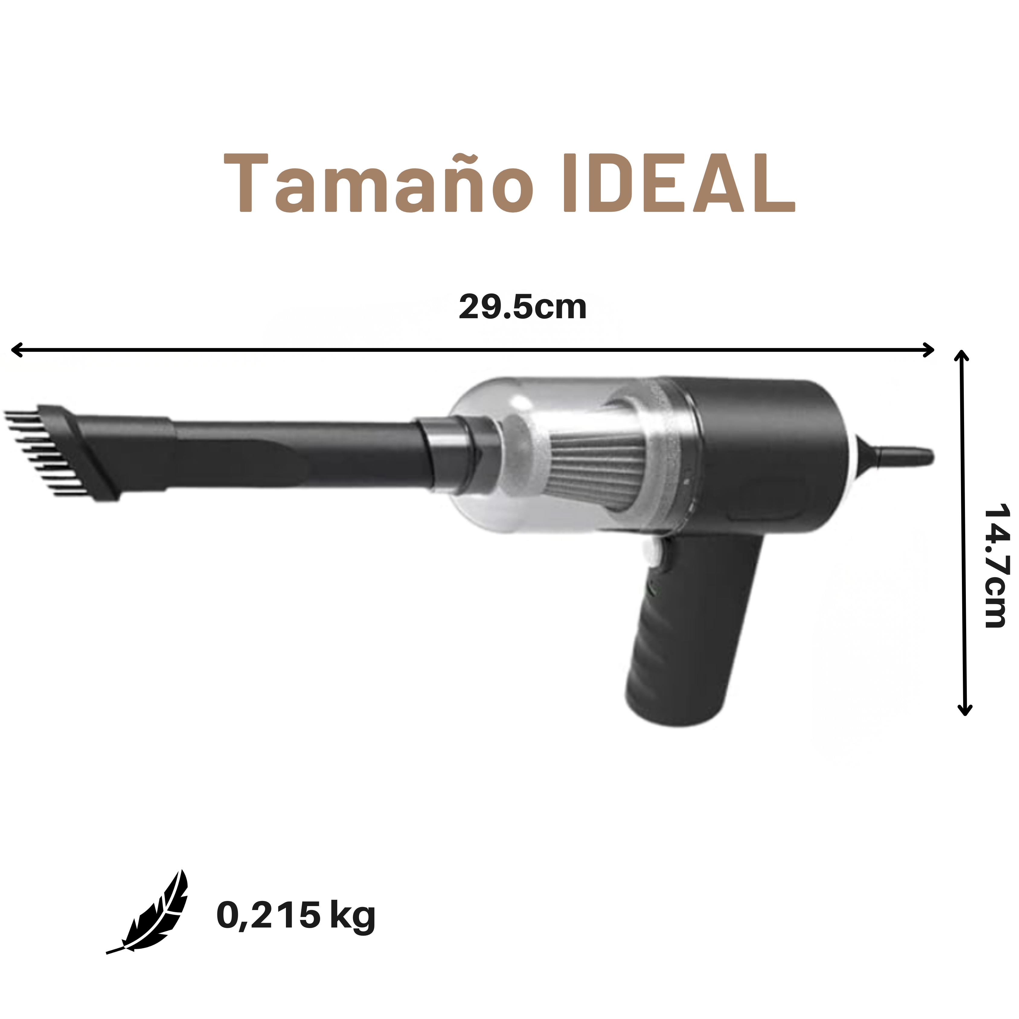 Mini aspiradora portátil adaptable