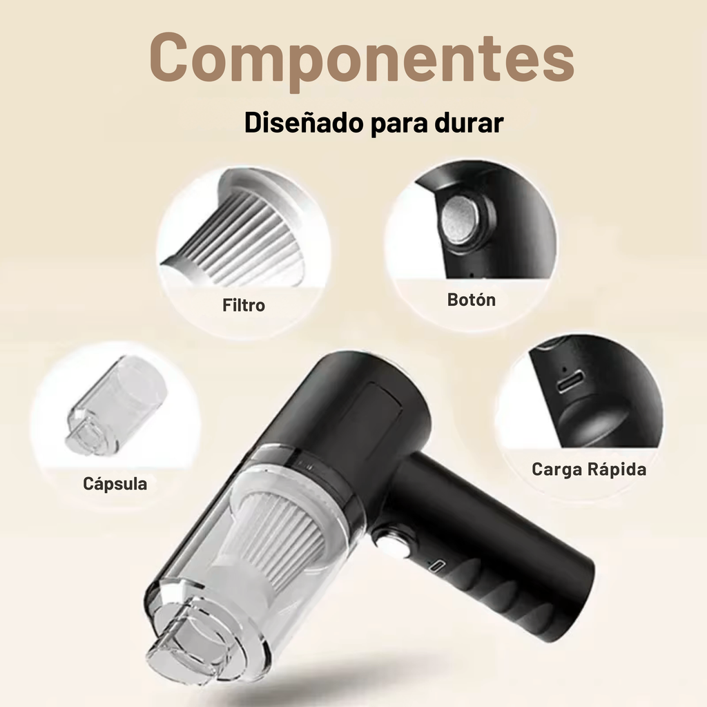 Mini aspiradora portátil adaptable