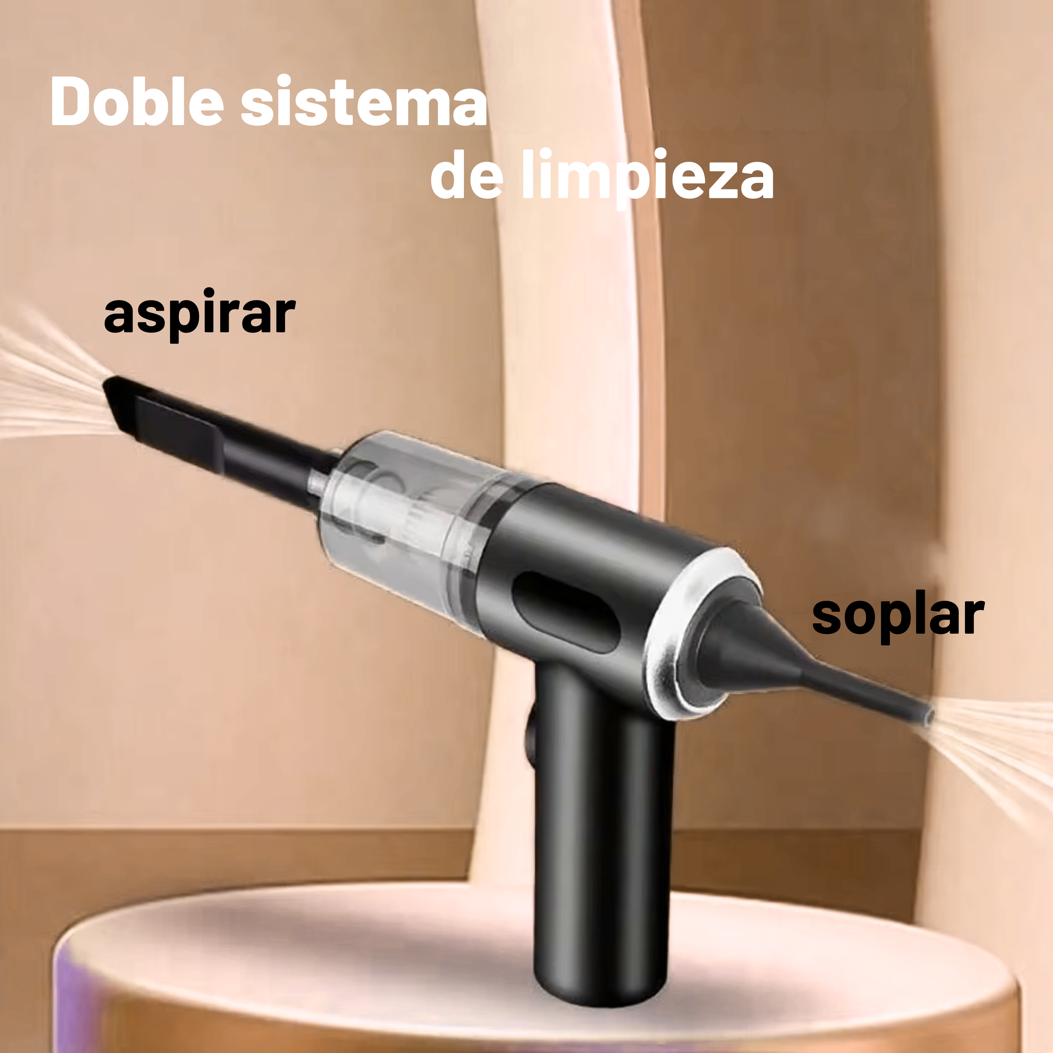 Mini aspiradora portátil adaptable